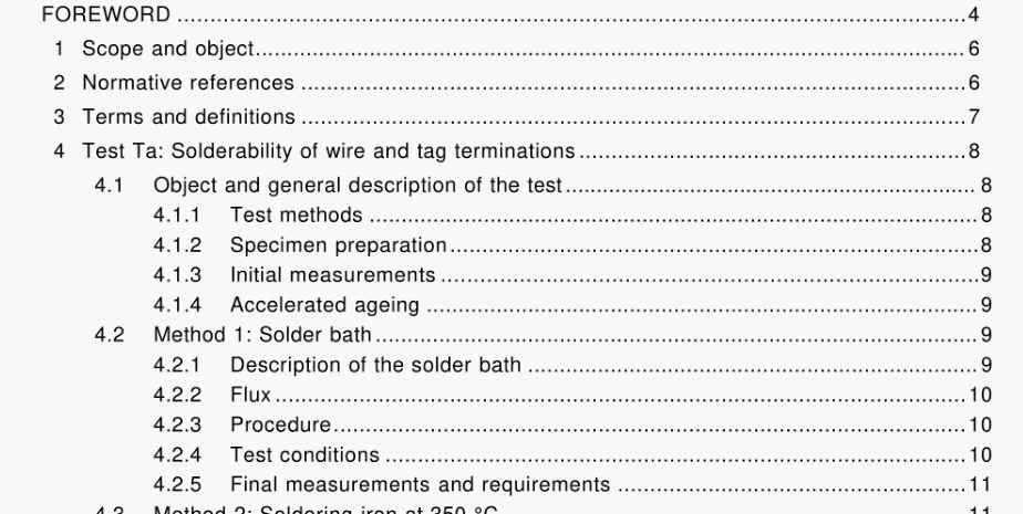 IEC 60068-2-20-2008 pdf Environmental testing – Part 2-20: Tests – Test T: Test methods for solderability and resistance to soldering heat of devices with leads