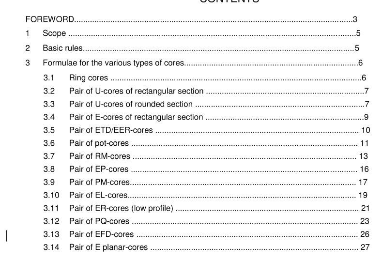 IEC 60205-2009 pdf Calculation of the effective parameters of magnetic piece parts