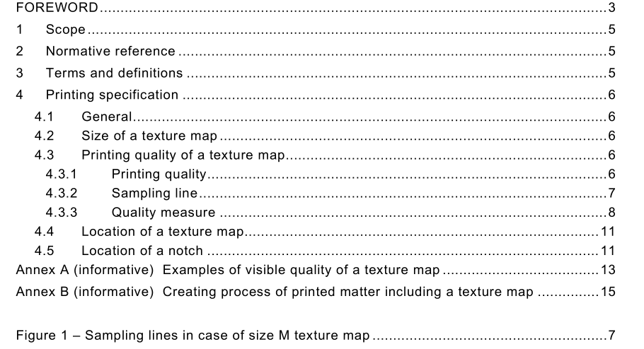 IEC 62875-2015 pdf Multimedia systems and equipment – Multimedia e-publishing and e-book technologies – Printing specification of texture map for auditory presentation of printed texts
