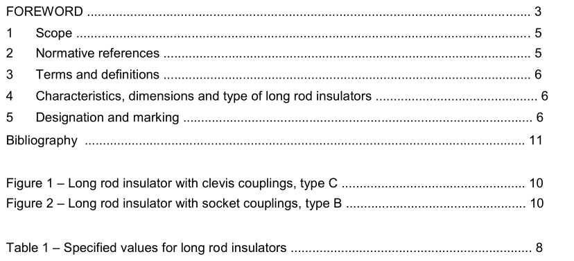 IEC 60433-2021 pdf Insulators for overhead lines with a nominal voltage above 1 000 V – Ceramic insulators for AC systems – Characteristics of insulator units of the long rod type