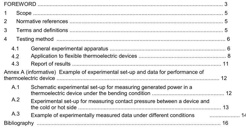 IEC 62830-5-2021 pdf Semiconductor devices – Semiconductor devices for energy harvesting and generation – Part 5: Test method for measuring generated power from flexible thermoelectric devices