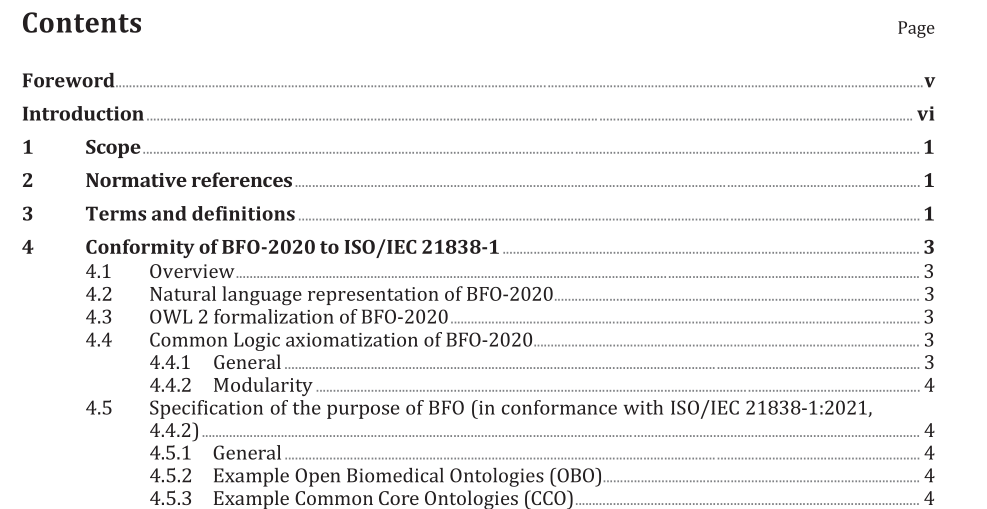 ISO IEC 21838-2-2021 pdf Information technology — Top-level ontologies (TLO) — Part 2: Basic Formal Ontology (BFO)